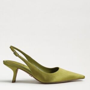 Sam Edelman Brianna Slingback Pump Greentini Satin